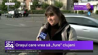 „Chiria prea mare Hai în Bacău” Orașul își face reclamă pe străzile din ClujNapoca [upl. by Eelinnej]