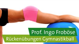 Rückenübungen mit dem Gymnastikball – Prof Ingo Froböse [upl. by Niuqaoj]