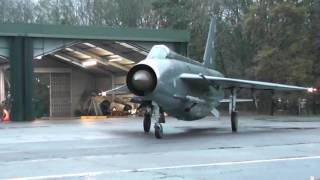 Double QRA Lightning Jets Scramble at Twilight Bruntingthorpe 121116 [upl. by Aphrodite]