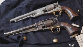 Original 1858 Remington New Model Army vs original Colt 1860 Army percussion revolver [upl. by Irolav]