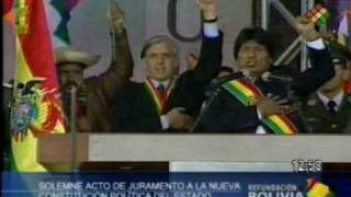 Bolivia Evo Morales Promulga Nueva Constitución 33 [upl. by Fabrin]