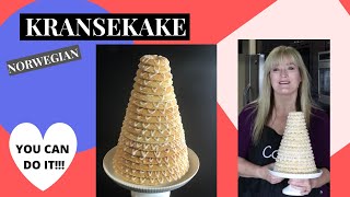 How to make a Kransekake l Norwegian l Tutorial l Recipe [upl. by Afinom703]