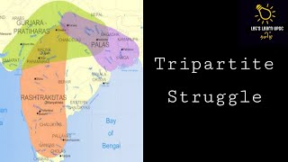 Tripartite Struggle  Medieval India  Lets Learn UPSC  Banumathi [upl. by Akinnej125]