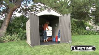 Lifetime 8x10 Outdoor Storage Shed French [upl. by Ulises393]