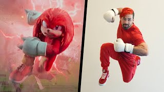 Stunts From KNUCKLES In Real Life Sonic The Hedgehog [upl. by Heyra946]