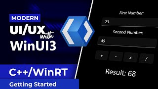 C GUI Modern UIUX with WinUI3  CWinRT  Sciber [upl. by Dwan950]