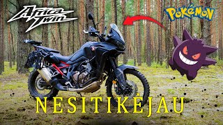 Honda CRF1100L Africa Twin apžvalga Važiuoju kaip su dviračiu [upl. by Cudlip]