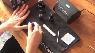 Sensationail gel nail kit application demonstration [upl. by Rhoads]