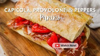 Caipcola Provolone and Peppers Panino [upl. by Jerrie]