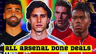 ALL ARSENAL DONE DEALS amp CONFIRMED SIGNINGS FOR JULY [upl. by Standley593]