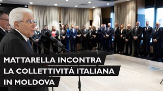 Mattarella incontra una rappresentanza della collettività italiana presso lambasciata in Moldova [upl. by Nesila]