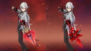 Arlecchino  Weapon Comparison Crimson Moon’s Semblance vs Staff of Homa [upl. by Cleon]