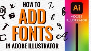 How to add fonts in Adobe Illustrator from the internet or via Typekit Adobe Fonts [upl. by Reahard]