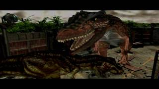 Dino Crisis 2  T Rex Vs Giganotosaurus  1080p [upl. by Auvil]