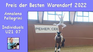 Annalena Pellegrini  IndU21 07  Preis der Besten Warendorf 2022 [upl. by Vardon]