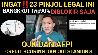 INI 23 PINJOL‼️HARUS DIBLOKIR OJK PERCUMA JUGA DIPERBAIKITWP90quotAKIBAT CREDIT SCORING [upl. by Innis]