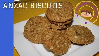 ANZAC BISCUITS WITH GINGER RECIPE  AUSTRAILAN FOOD  MsDessertJunkie [upl. by Einahpehs]