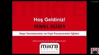 Mikro Yazılım Depo Tanımlamaları ve Fiyat Parametreleri Eğitimi [upl. by Blodget]