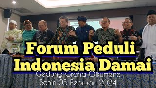 🔴 Breaking News  Konferensi pers  Forum Peduli Indonesia Damai [upl. by Roleat]