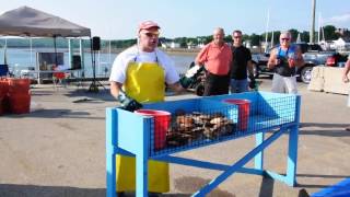 Scallop Shucking Demonstration at Digby Scallop Days [upl. by Loreen791]