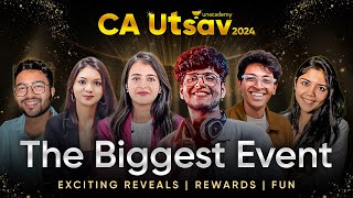 CA UTSAV 2024 The Biggest Result Celebration Unacademy Live Event [upl. by Borchert741]