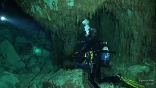 cave diving in Kefalonia Greece [upl. by Anaynek]