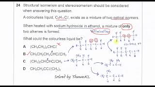 970112MJ18Q24 Cambridge International AS Level Chemistry 9701 MayJune 2018 Paper 12 Q24 [upl. by Ahcmis]