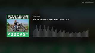 Affe auf Bike bei Let’s Dance 2024 [upl. by Anelliw]