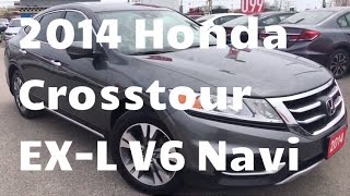 2014 Honda Accord Crosstour EXL 4WD V6 Navi  WHITBY OSHAWA HONDA  Stock  U4658 [upl. by Selmore687]