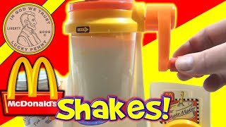 McDonalds Happy Meal Magic 1993 Shake Maker Set  Making Milk Shakes [upl. by Somerville]