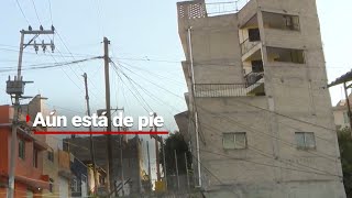 Edificio de Naucalpan sigue de pie  Hace 15 días que amenaza con caerse y vecinos temen por su vida [upl. by Nidnerb]