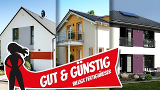 Gut amp günstig drei Fertighäuser mit unglaublichem Preis  Hausbau Helden [upl. by Jeanne352]