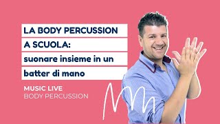 La body percussion a scuola  Andrea Pedrotti [upl. by Nylkaj]