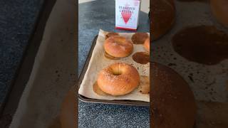 The Best Salt Bagels 🥯 recipe in description bagel [upl. by Kcirdor]