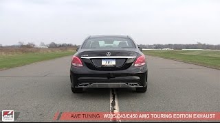 AWE Tuning MercedesBenz W205 C450 AMGC400 Touring Edition Exhaust [upl. by Pinette529]