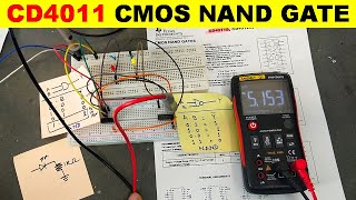 804 CD4011 CMOS NAND Gate Explained amp Testing [upl. by Annecorinne511]