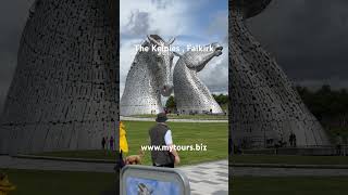 The Kelpies in Falkirk are the largest equine sculptures in the world at 100 feet high [upl. by Silecara]