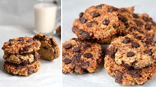 GALLETAS de avena y plátano SALUDABLES  ¡Sólo CUATRO ingredientes  Las María Cocinillas [upl. by Ibbie]