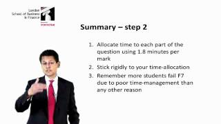 LSBF ACCA 10 STEPS TO PASS F7 STEP 2 [upl. by Cassella]