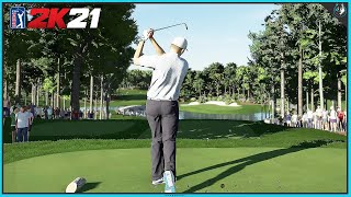 The Masters Round 1  PGA TOUR 2K21 Gameplay [upl. by Nohshan]