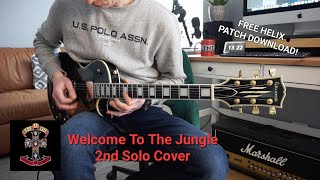 Welcome To The Jungle Guns N Roses 2nd Solo Cover Helix Patch Download [upl. by Sadick570]