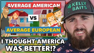 Average American vs European  How Do They Compare American Reacts [upl. by Corilla]