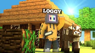 LOGGY Tik Tok Hacks  How to download loggy skin in minecraft Hindustan Gamer Loggy Face Reveal [upl. by Chitkara]