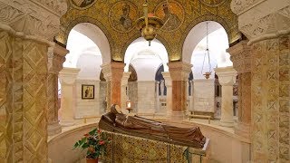 Here Virgin Mary Mother of Jesus died  Abbey of the Dormition Mount Zion Jerusalem Israel [upl. by Salokkin]