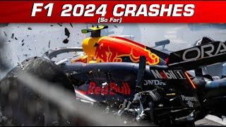 F1 2024 Crashes So Far [upl. by Lim372]