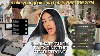 HOW TO END 2023 SUCCESSFULLY  end of year reset 2024 goal plan and new habits [upl. by Ileana]