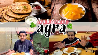 Top 8 food of Agra  Agra Food Guide with Best Dishes Timings and Cost and Location [upl. by Noswad]