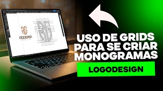 Como criar logotipo com as iniciais do seu nome  LogoDesign [upl. by Atilamrac]