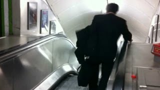 Drunk guy vs escalator [upl. by Humfrey]