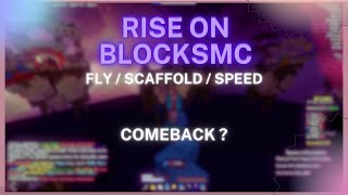 Rise 6 on BlocksMC  Fly Bhop Noslow Scaffold [upl. by Anaujit]